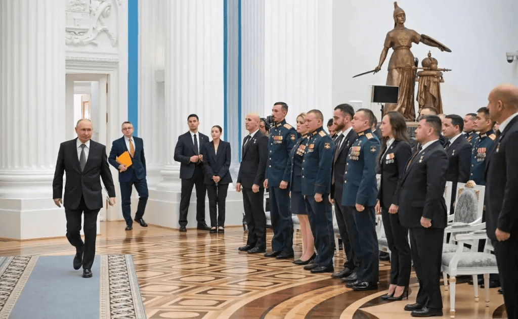 Герой России Нурсултан Муссагалеев принял участие во встрече с Владимиром Путиным