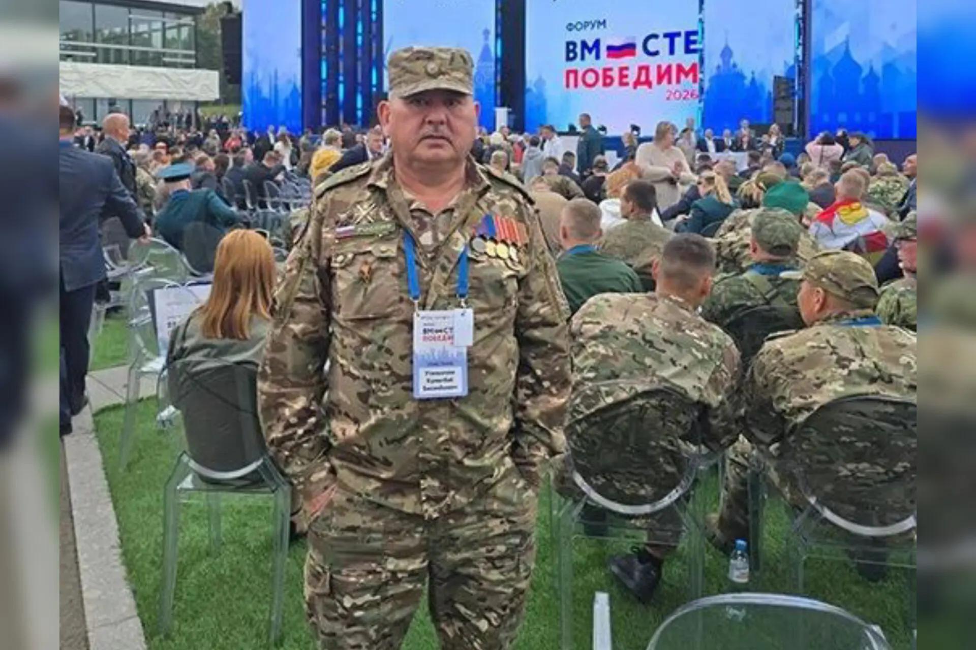 Кумысбай Утепкалеев из Оренбуржья принимает участие во Всероссийском форуме ветеранов СВО