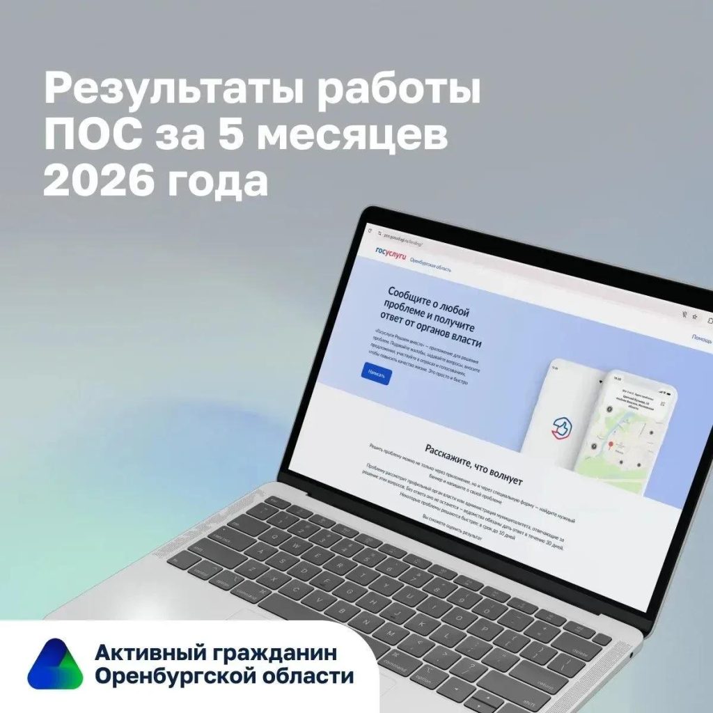 Оренбуржье вошло в топ-10 по активности граждан на Платформе обратной связи