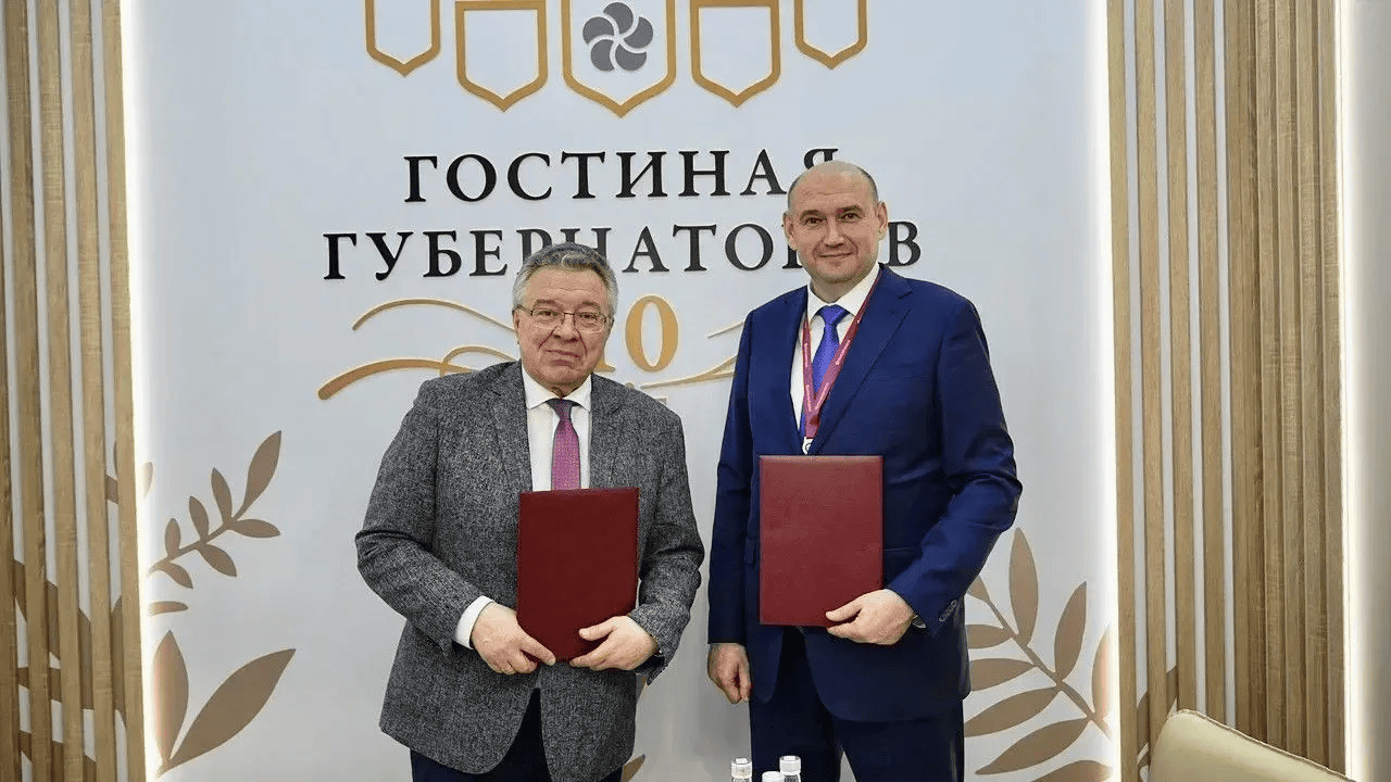 Солнцев подписал соглашение с председателем Санкт-Петербургского отделения РАН