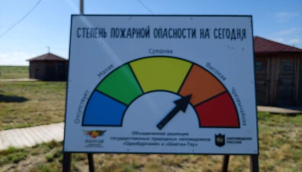 В заповеднике «Оренбургский» выгорел участок «Буртинская степь»
